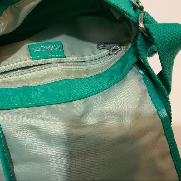 Kipling mini crossbody green flap - Picture 3 of 8